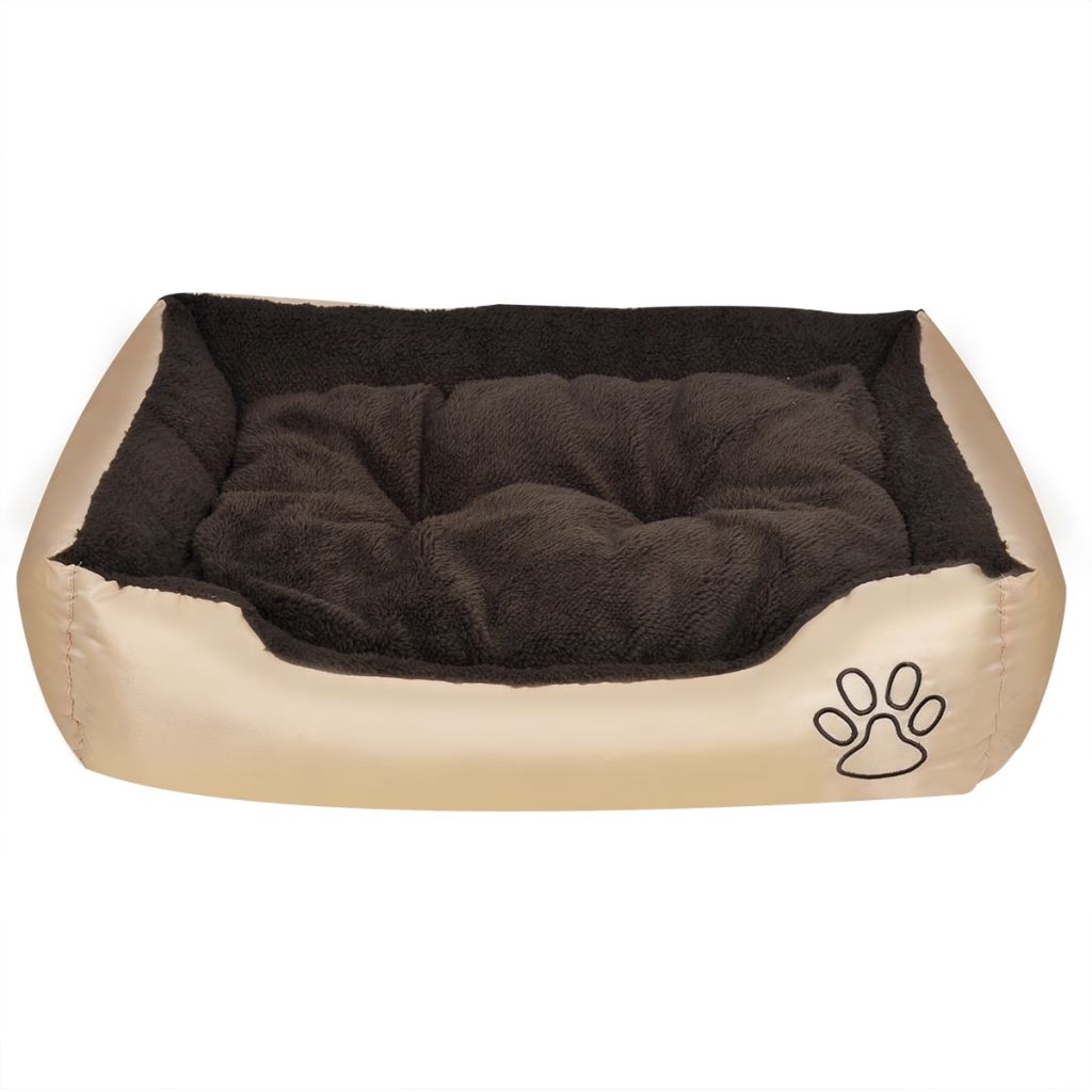 Warm Dog Bed with Padded Cushion S