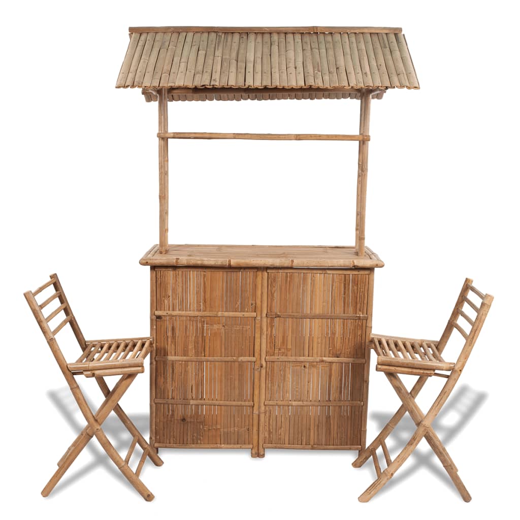 3 Piece Bistro Set Bamboo