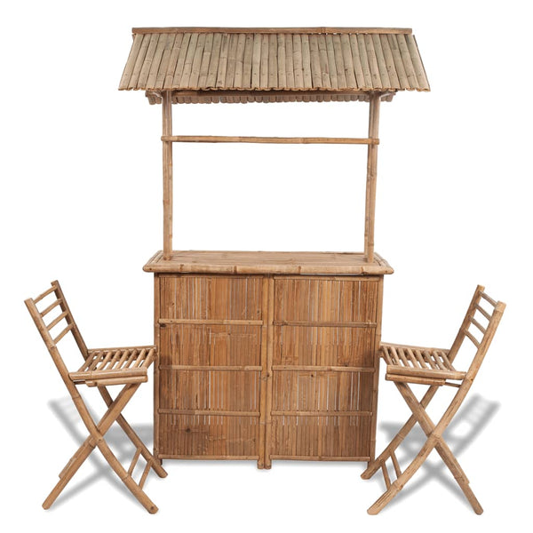  3 Piece Bistro Set Bamboo