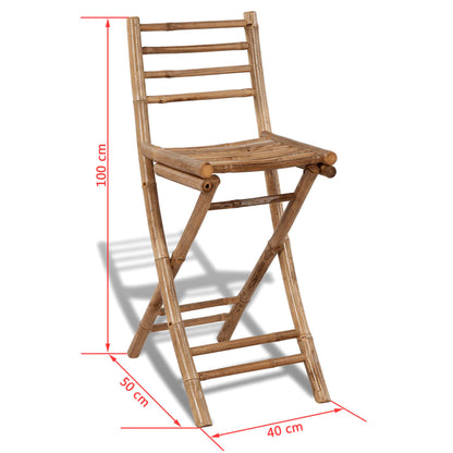 3 Piece Bistro Set Bamboo