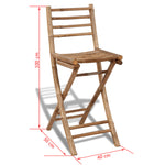 3 Piece Bistro Set Bamboo
