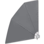 Collapsible Balcony Side Awning Grey