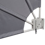 Collapsible Balcony Side Awning Grey