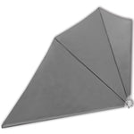 Collapsible Balcony Side Awning Grey