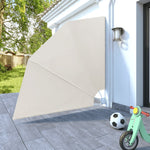Collapsible Balcony Side Awning Cream
