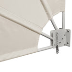 Collapsible Balcony Side Awning Cream