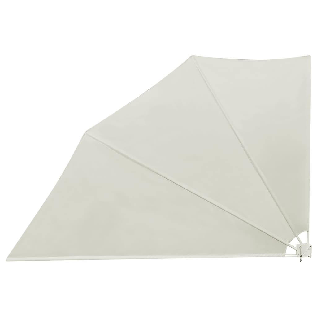 Collapsible Balcony Side Awning Cream 160x240 cm