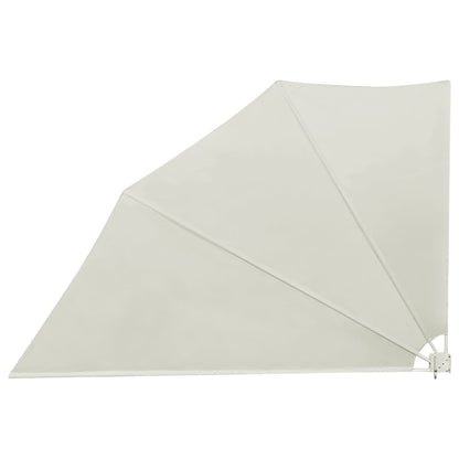 Collapsible Balcony Side Awning Cream 160x240 cm
