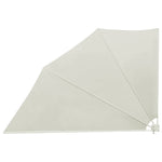 Collapsible Balcony Side Awning Cream