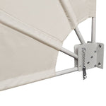 Collapsible Balcony Side Awning Cream