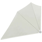 Collapsible Balcony Side Awning Cream