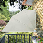Collapsible Balcony Side Awning Cream