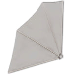 Collapsible Balcony Side Awning Cream 140x140 cm