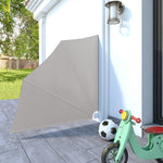 Collapsible Balcony Side Awning Cream 140x140 cm