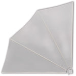 Collapsible Balcony Side Awning Cream 140x140 cm