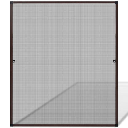 Brown Insect Screen for Windows 120 x 140 cm