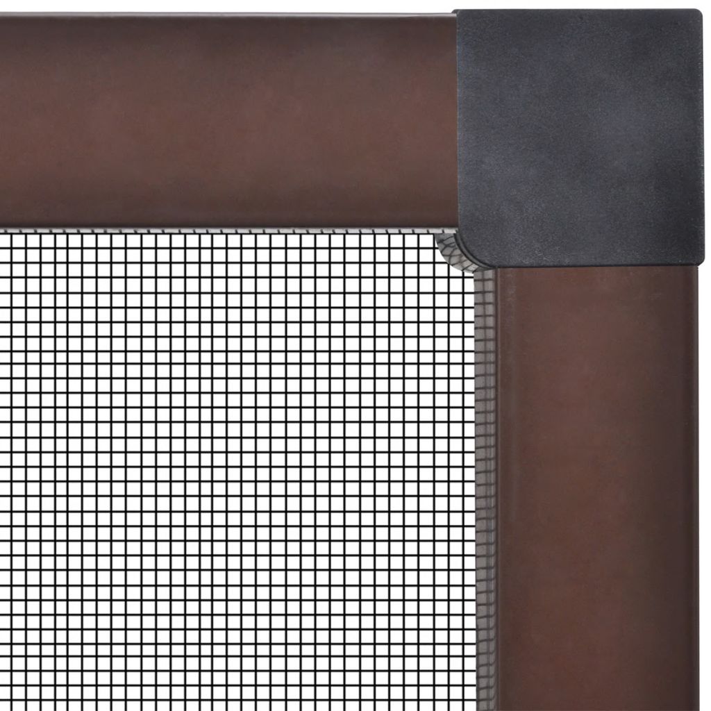 Brown Insect Screen for Windows 120 x 140 cm