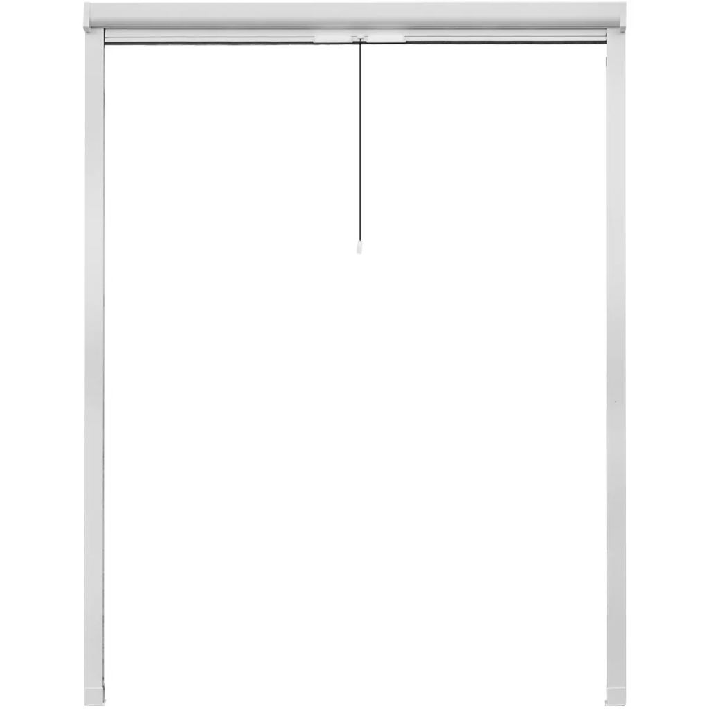 White Roll Down Insect Screen for Windows 140 x 170 cm
