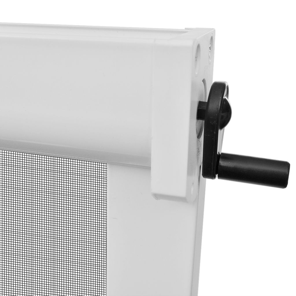 White Roll Down Insect Screen for Windows 140 x 170 cm