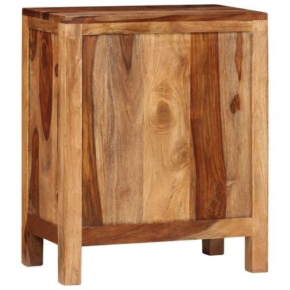 Nightstand with 2 Drawers Solid Sheesham Wood