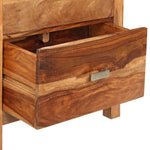 Nightstand with 2 Drawers Solid Sheesham Wood