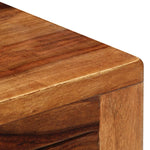 Nightstand with 2 Drawers Solid Sheesham Wood