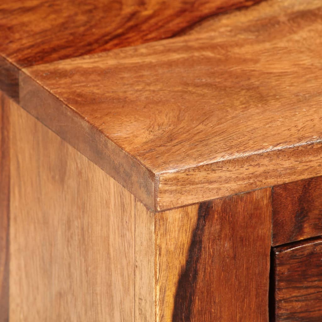 Nightstand With 1 Drawer Solid Sheesham Wood