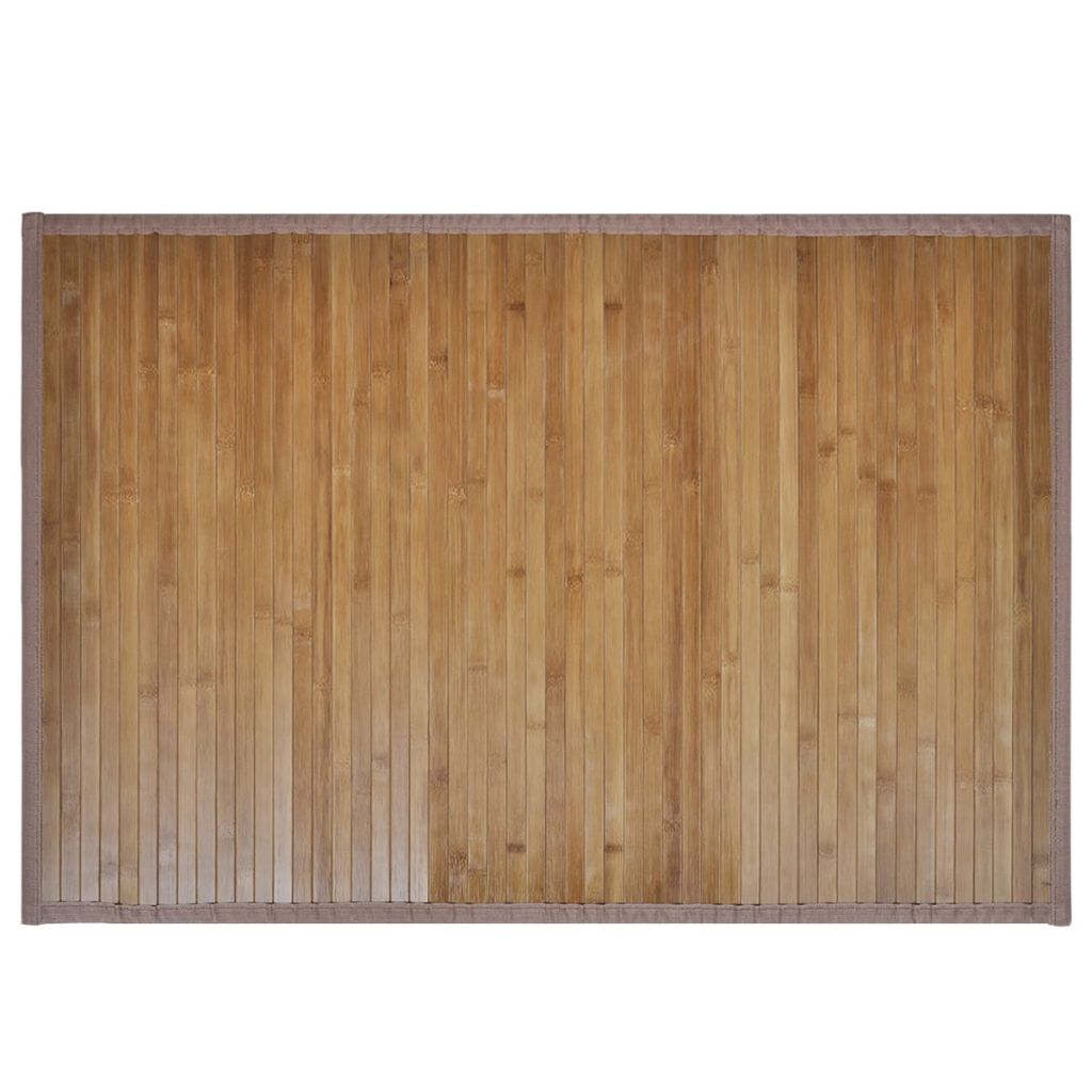 Bamboo Bath Mat 60 x 90 cm Brown
