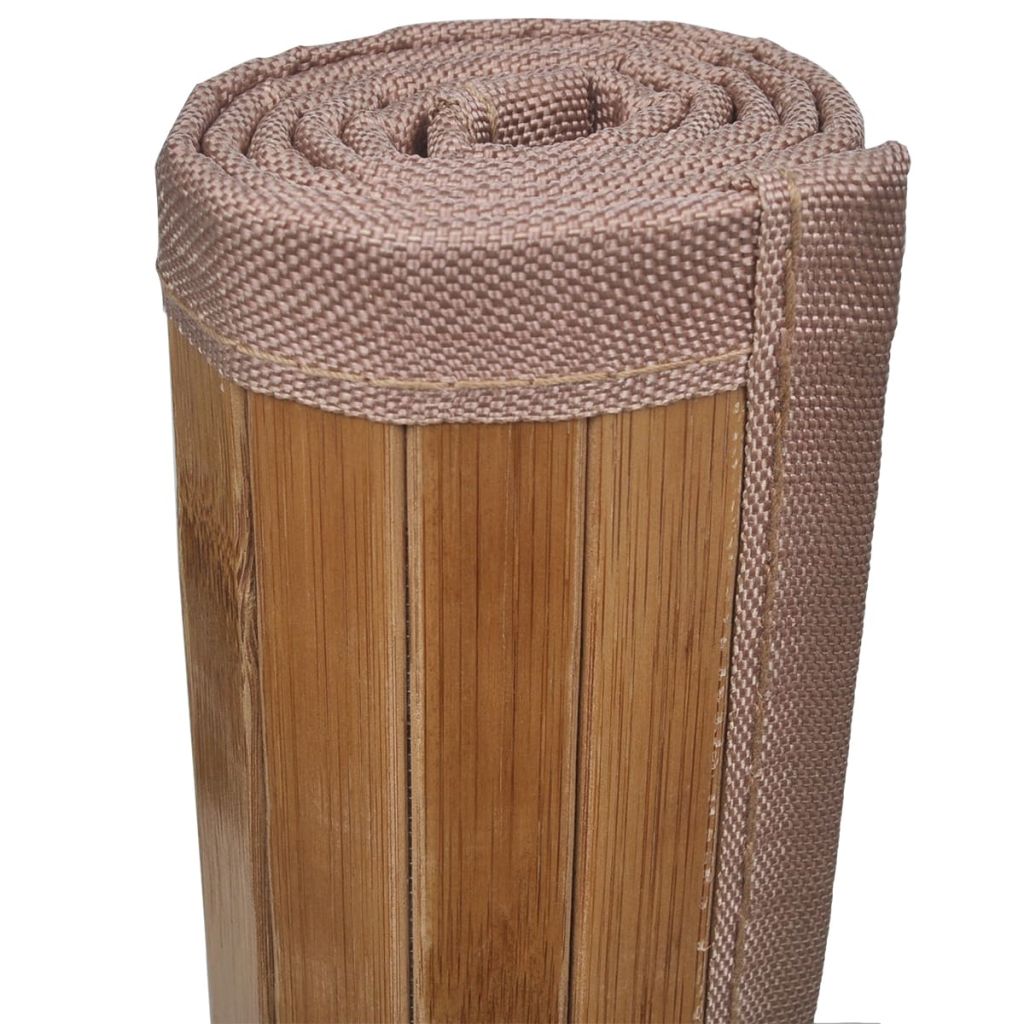 Bamboo Bath Mat 60 x 90 cm Brown
