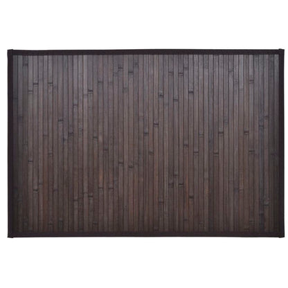 Bamboo Bath Mat 60 x 90 cm Dark Brown