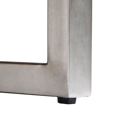 Solid Sheesham Wood Coffee Table With Steel Leg