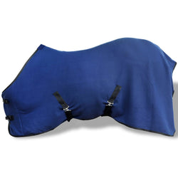 Fleece Rug with Surcingles 165 cm Blue