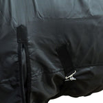 Fleece Rug Double Layers with Surcingles 115 cm Black