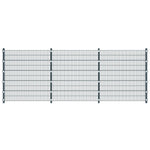 Fence Panel with Posts Anthracite Grey