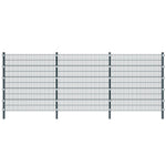 Fence Panel with Posts Anthracite Grey