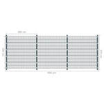 Fence Panel with Posts Anthracite Grey