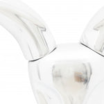 Wall Mounted Aluminium Gazelle's Head Decoration Silver 50 cm