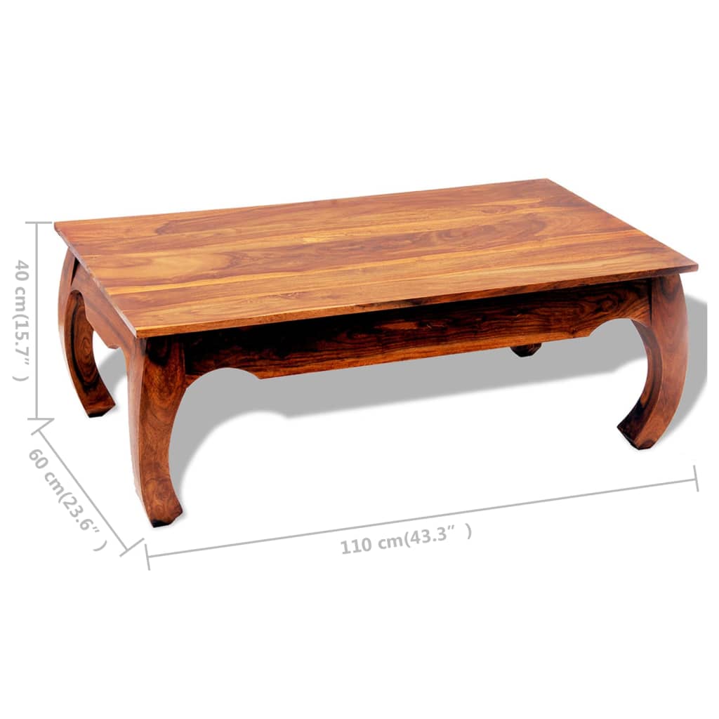 Coffee Table 40 Cm Solid Sheesham Wood