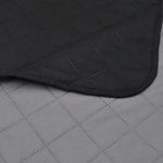 Double-sided Quilted Bedspread--Black/Grey