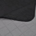 Double-sided Quilted Bedspread(Black/Grey)