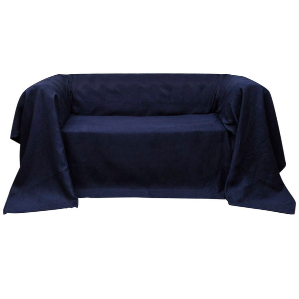  Micro-suede Couch Slipcover (Navy Blue)