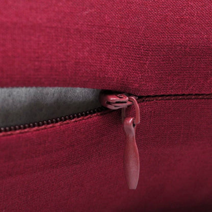 4 Burgundy Cushion Covers Cotton 40 x 40 cm