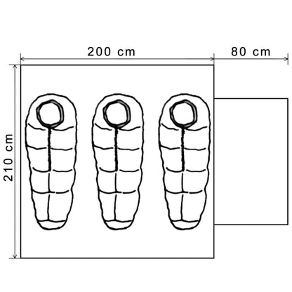 3-person Tent Blue