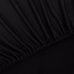 Stretch Couch Slipcover Black Polyester Jersey