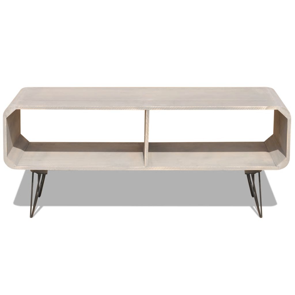 Tv Cabinet 90X39X38.5 Cm Wood Grey