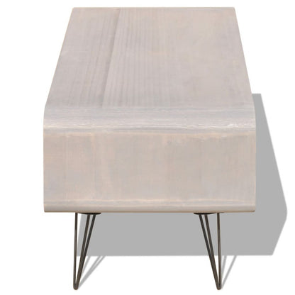 Tv Cabinet 90X39X38.5 Cm Wood Grey