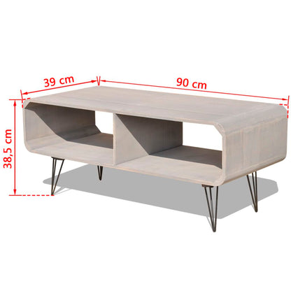 Tv Cabinet 90X39X38.5 Cm Wood Grey