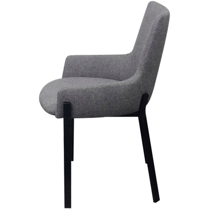 Dining Chairs 2 pcs Light Grey Fabric