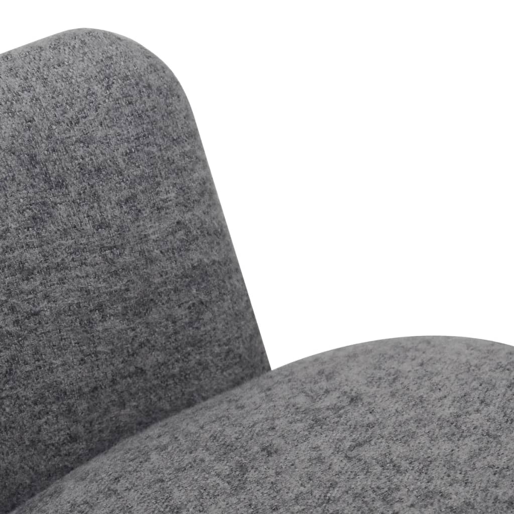 Dining Chairs 2 pcs Light Grey Fabric