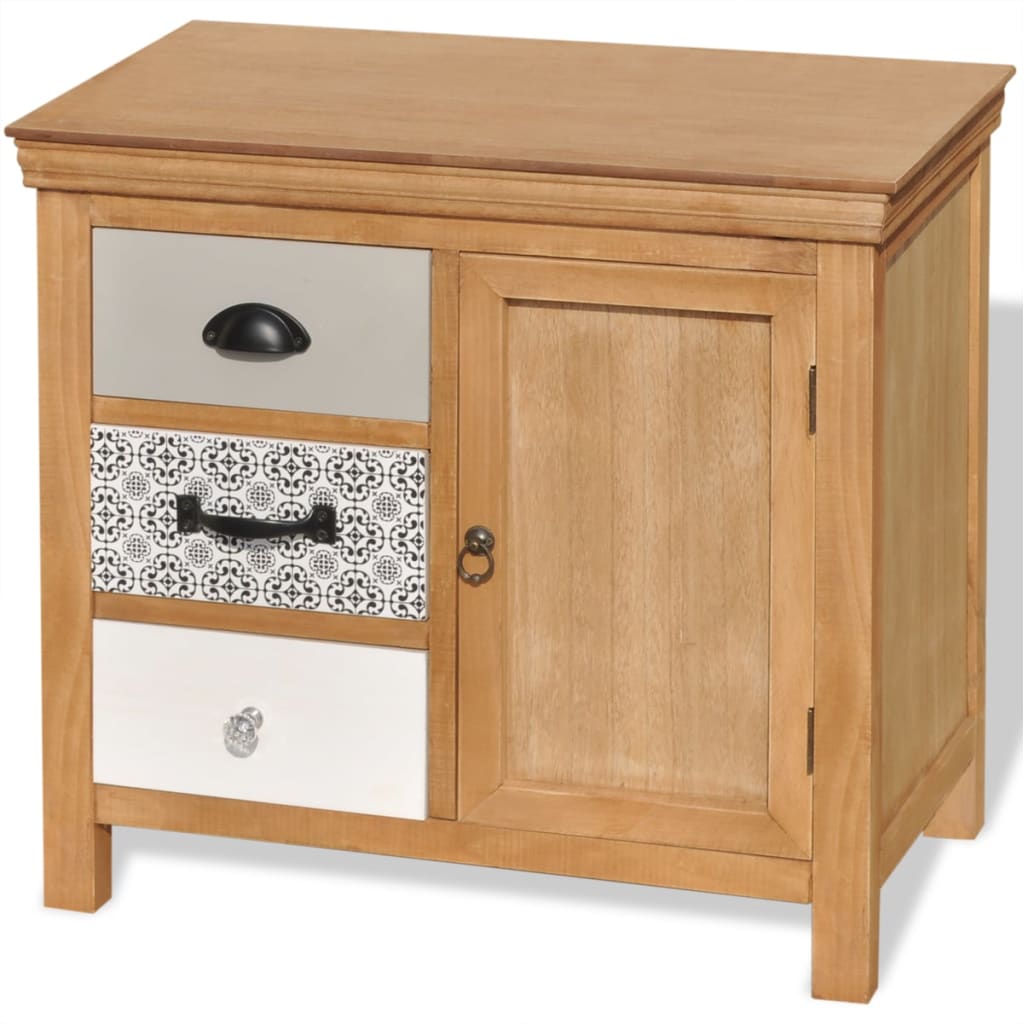 Sideboard 65x35x60 cm Solid Wood Eucalyptus